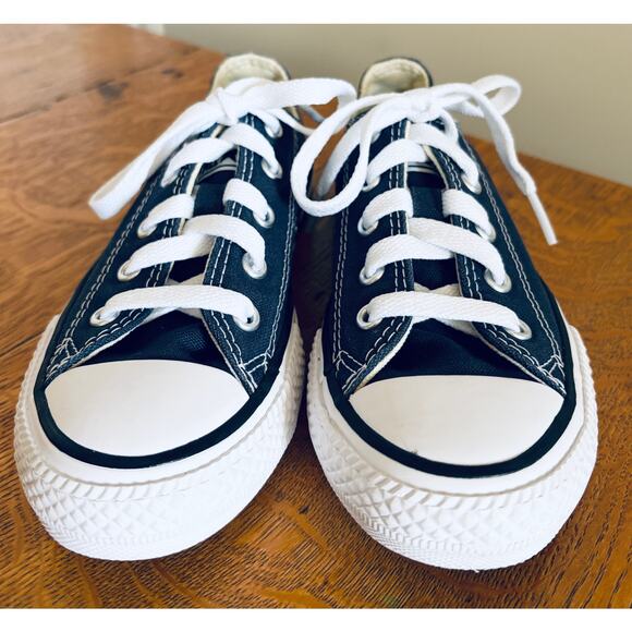 Youth Converse Chuck Taylor All Star Low Top Sneakers, Navy Blue, Size 13 - Picture 2 of 4